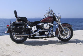 Harley Davidson in San Antonio Bay